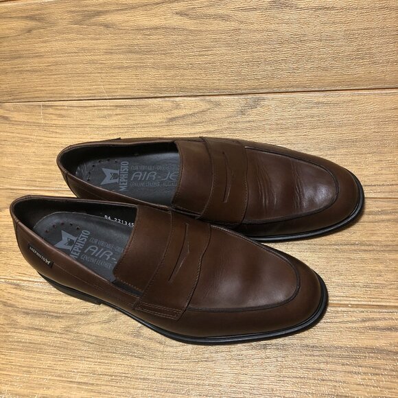 Mephisto men brown leather loafers, leather lining, original soles, 8.5 main image 14
